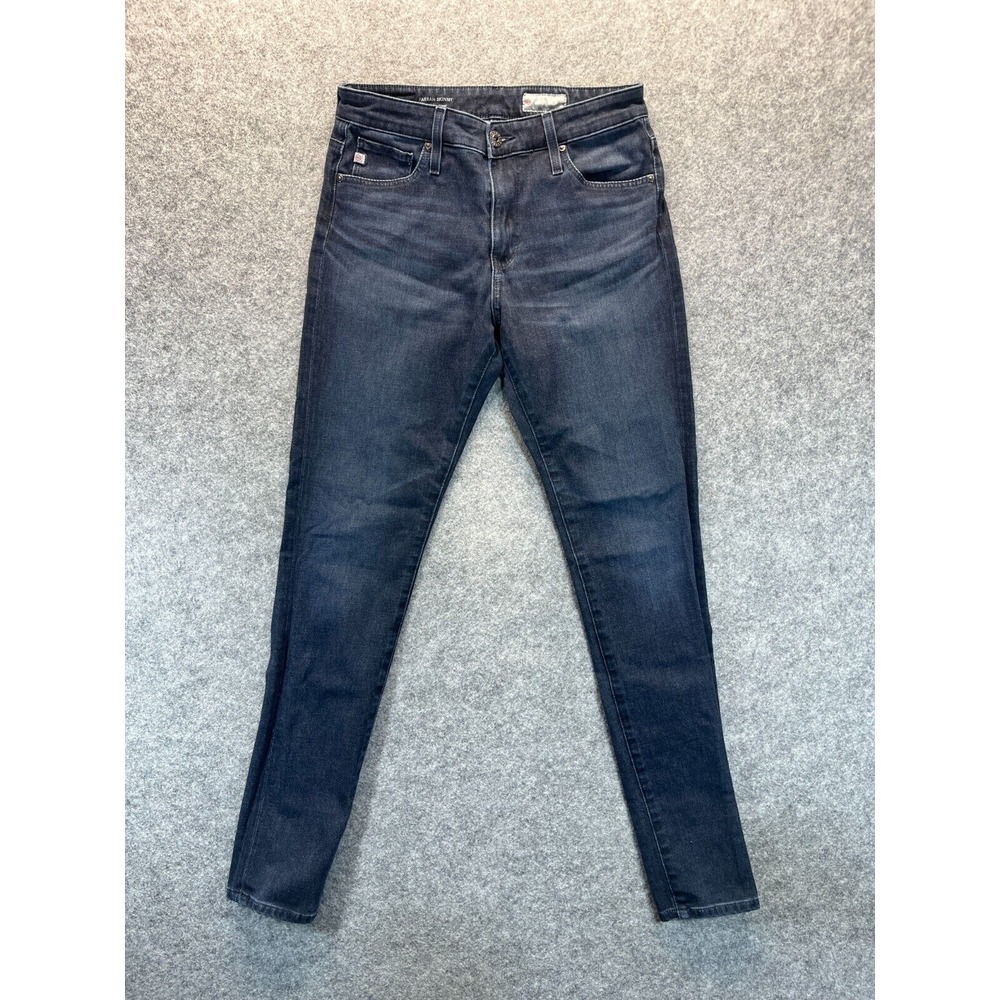 AG Adriano Goldschmied Jeans Womens 27 Farrah Skinny High Rise Dark Blue Stretch